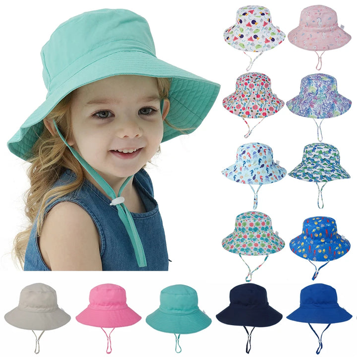 Baby Sun Hat For Girls and Boys Outdoor Cap 0-8 Years