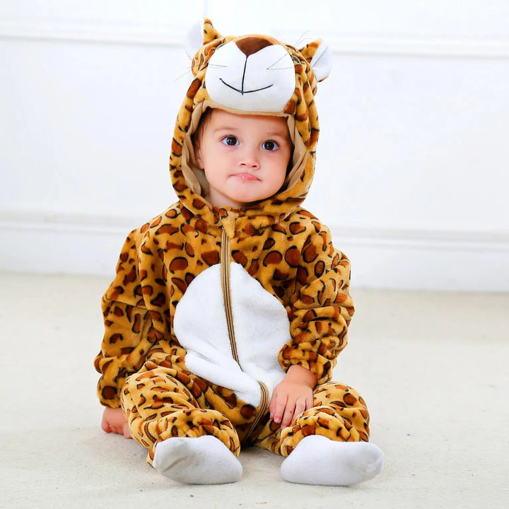 Baby Rompers Pajamas Winter Hooded Blanket Sleepers Toddler Infant Clothes Overall Bodysuits Jumpsuit Costumes For Kids Bebe