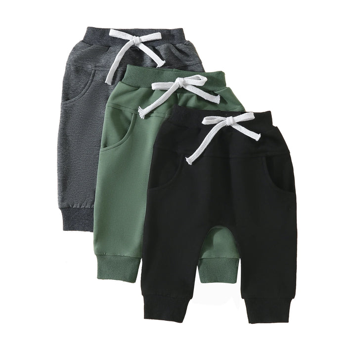 Pack 3 Solid Bottom Pants Casual Baby