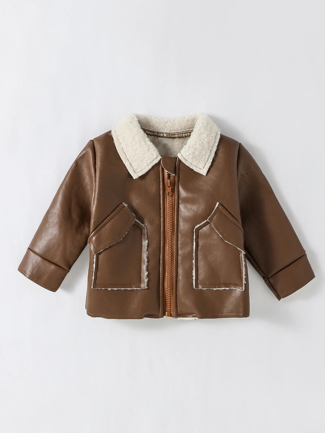 Baby Fashion Zipper Warm Coat For 3M-3Y Streetwear Clothes