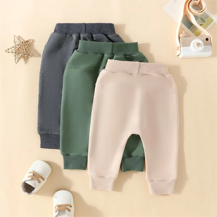 Pack 3 Solid Bottom Pants Casual Baby