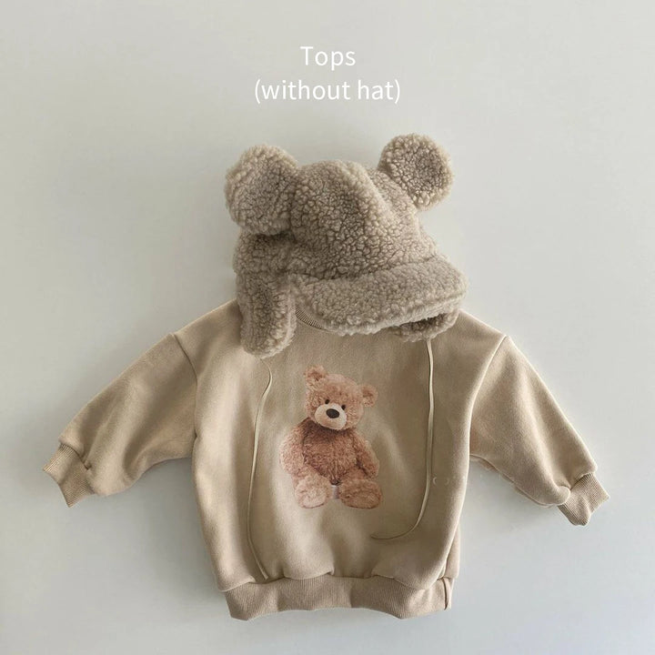 Baby Clothes Kids Cartoon Costume Tee Tops Shirts for Girl Boy Autumn Winter Warm Baby Hoodis Toddler Sweatsuit Clothing