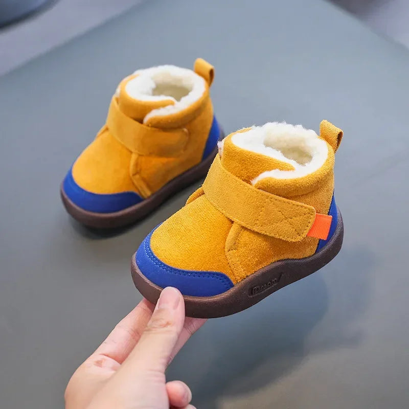 Winter Baby Shoes Boys Girls Warm Plush Toddler Snow Boots 0-5 Years