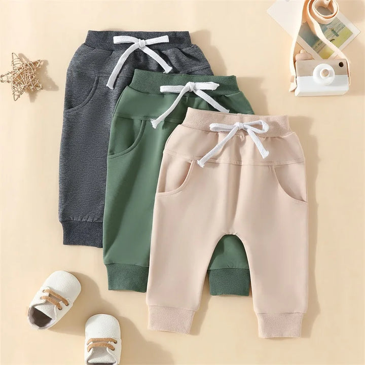 Pack 3 Solid Bottom Pants Casual Baby