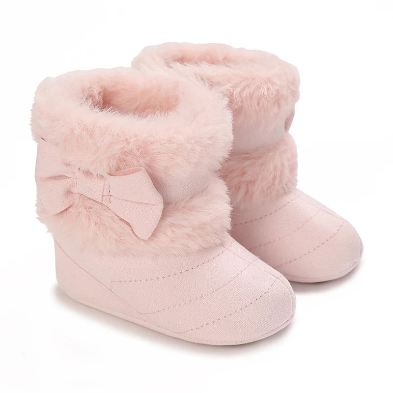 Cute Bowknot Comfortable Boots For Baby Girls