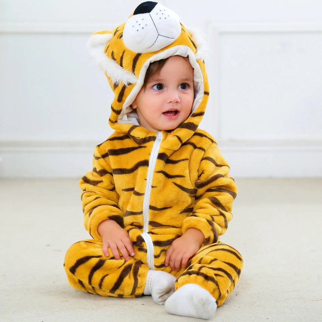 Baby Rompers Pajamas Winter Hooded Blanket Sleepers Toddler Infant Clothes Overall Bodysuits Jumpsuit Costumes For Kids Bebe