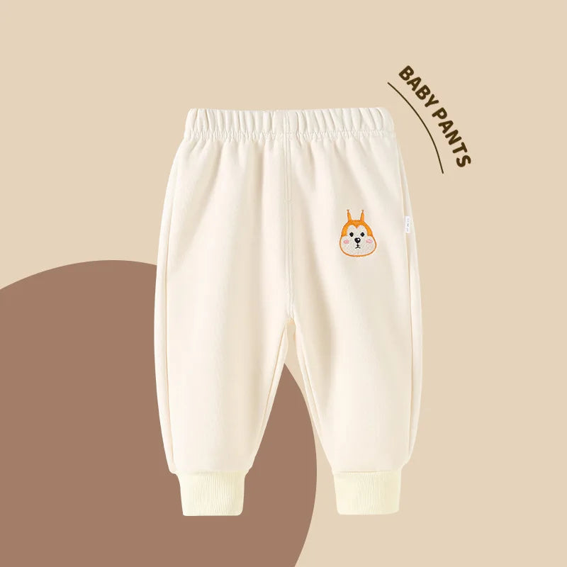 2024 Autumn Children Girl Sports Pant Cotton Cartoon Printed Infant Baby Girl Jogger Pant Loose Candy Color Casual Kid Girl Pant