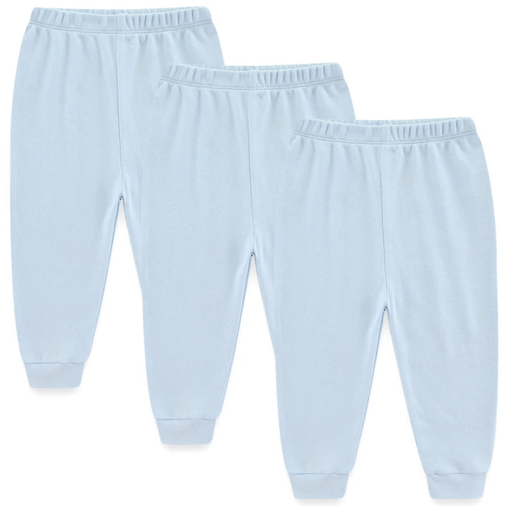 3/4/5PCS/LOT 100%Cotton Soft Girl Baby & Boy trousers Pants 0-24M