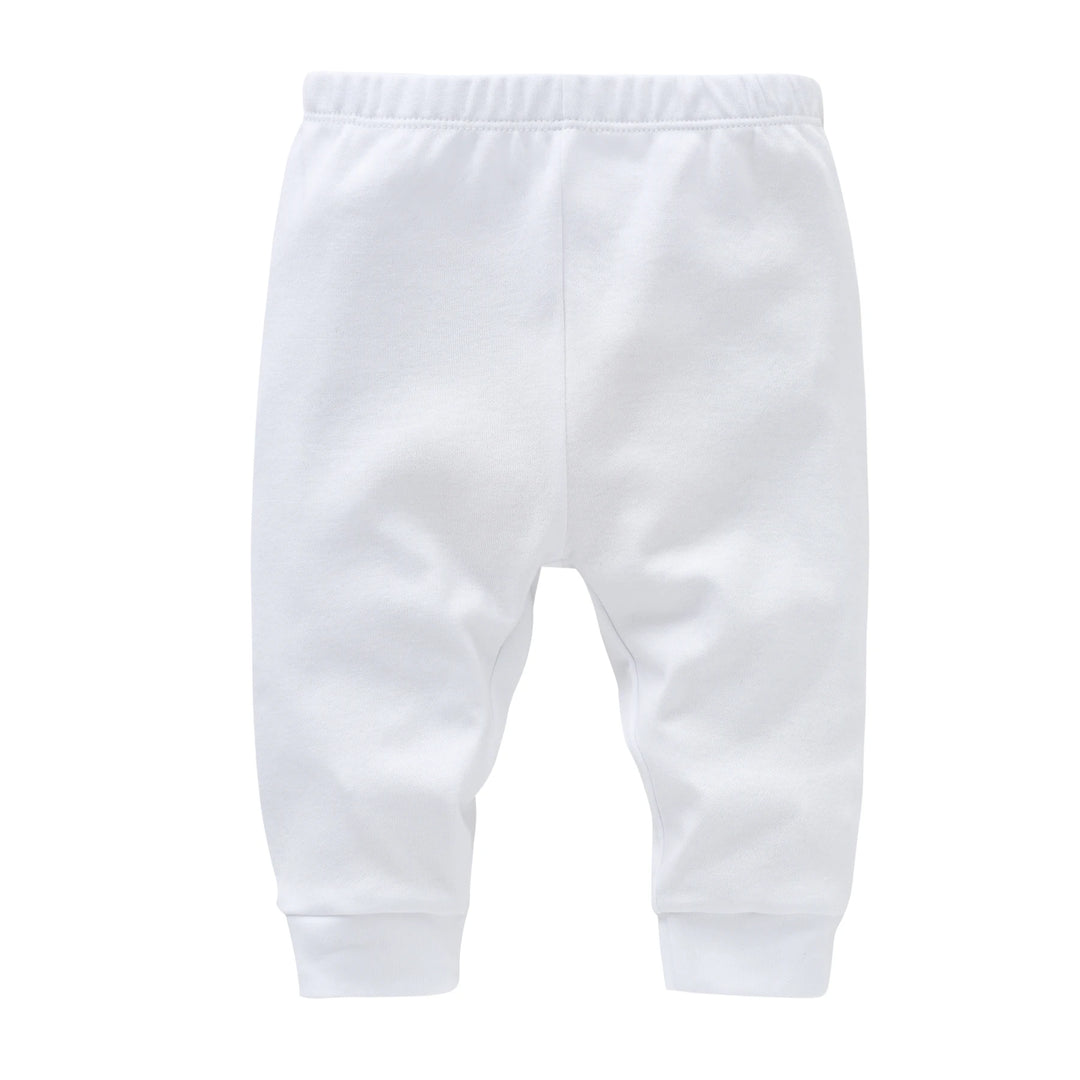 100% Cotton Baby Pants Blank Colors Kids Trousers Plain Newborn Clothing Muslin Clothes