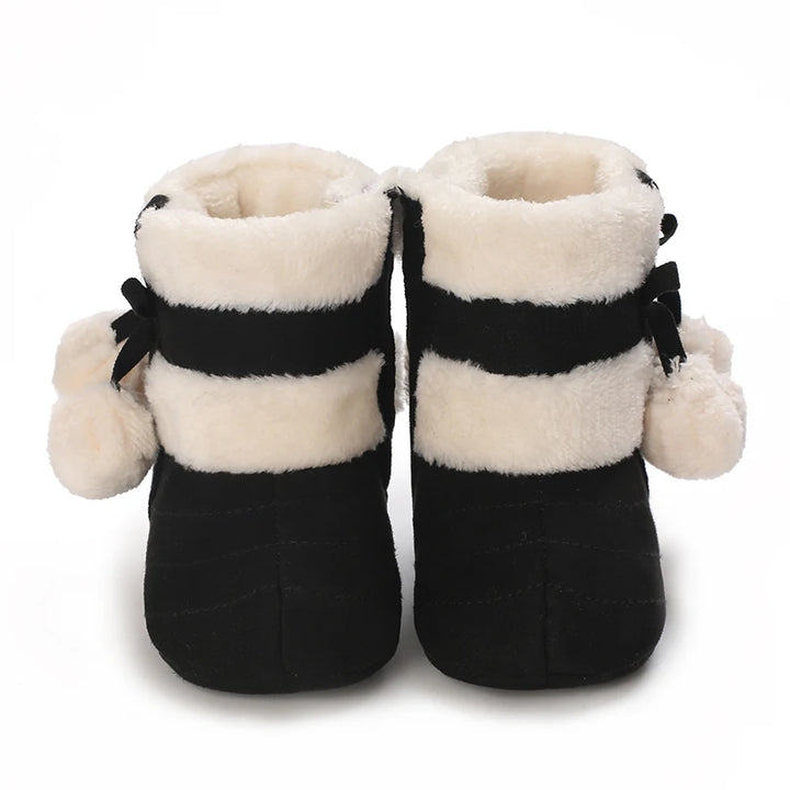 Newborn baby boy girl snow winter boots