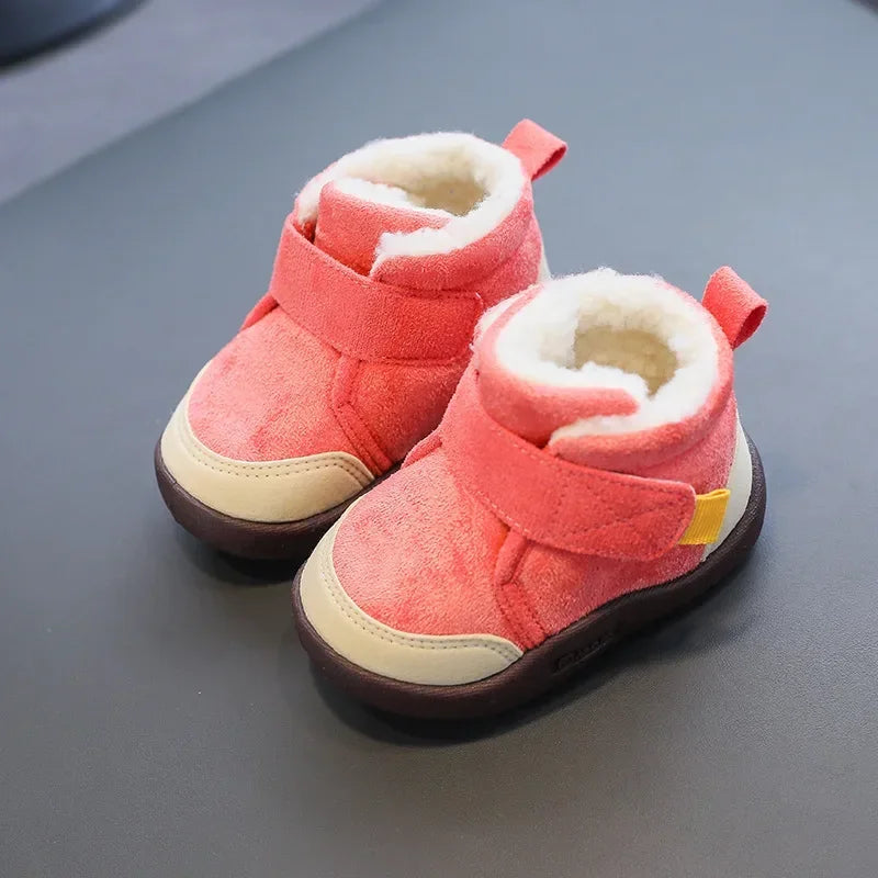 Winter Baby Shoes Boys Girls Warm Plush Toddler Snow Boots 0-5 Years