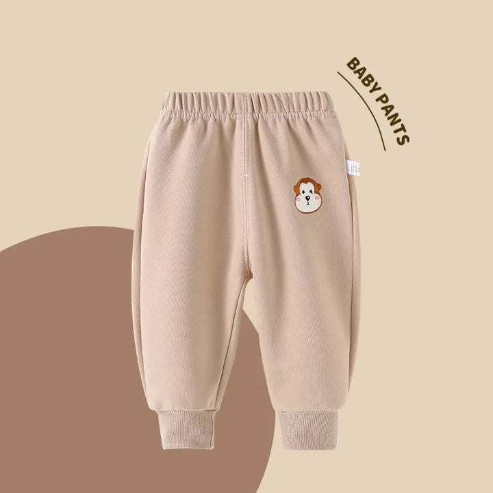 2024 Autumn Children Girl Sports Pant Cotton Cartoon Printed Infant Baby Girl Jogger Pant Loose Candy Color Casual Kid Girl Pant