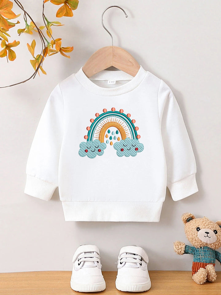 Long sleeved casual cute cartoon top for ages 1-2y