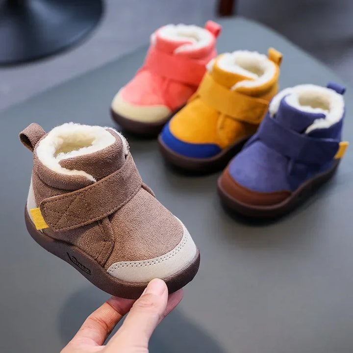 Winter Baby Shoes Boys Girls Warm Plush Toddler Snow Boots 0-5 Years