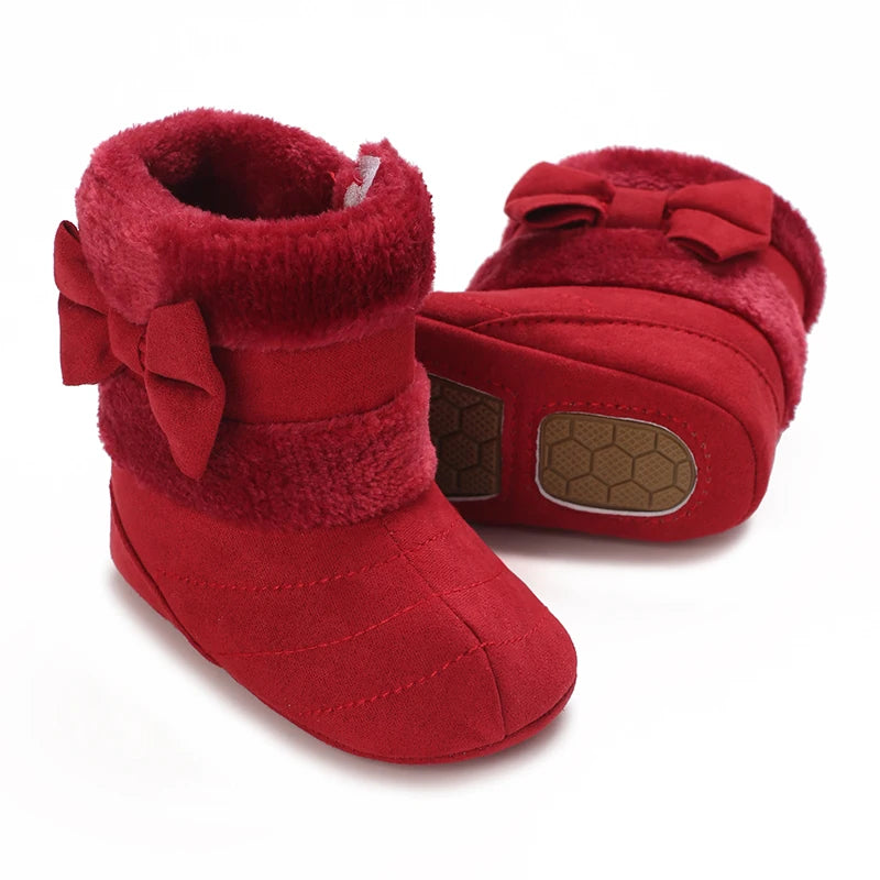 Cute Bowknot Comfortable Boots For Baby Girls