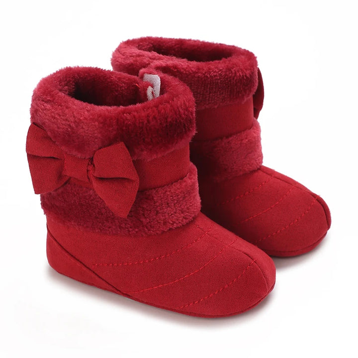 Cute Bowknot Comfortable Boots For Baby Girls