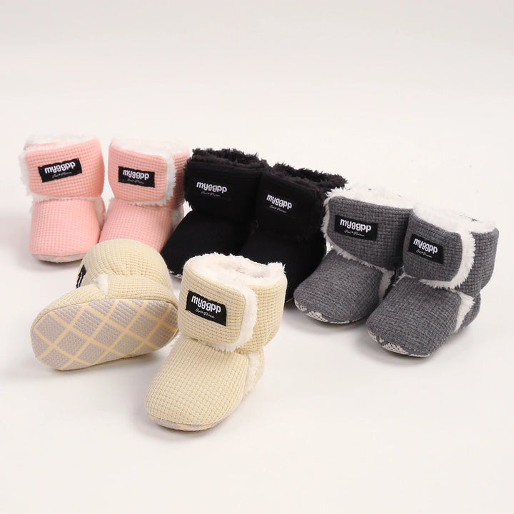 Newborn Infant Baby Girls Boys Warm Fleece Winter Booties