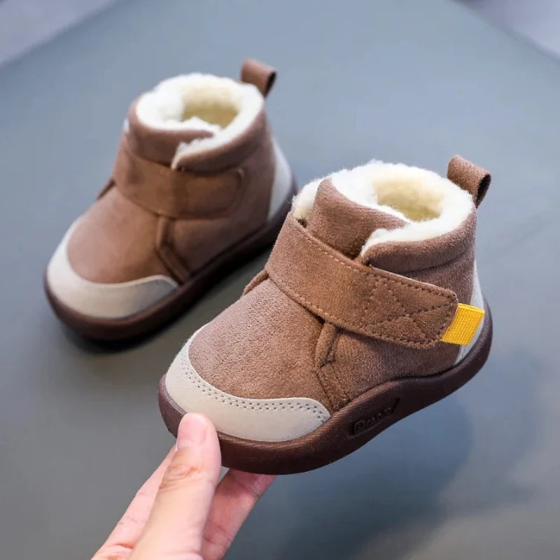 Winter Baby Shoes Boys Girls Warm Plush Toddler Snow Boots 0-5 Years