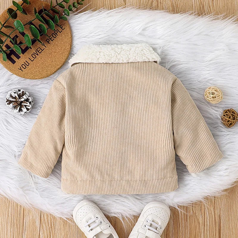 0-3 Years old Casual Fashion Winter Cotton Coat Long Sleeve