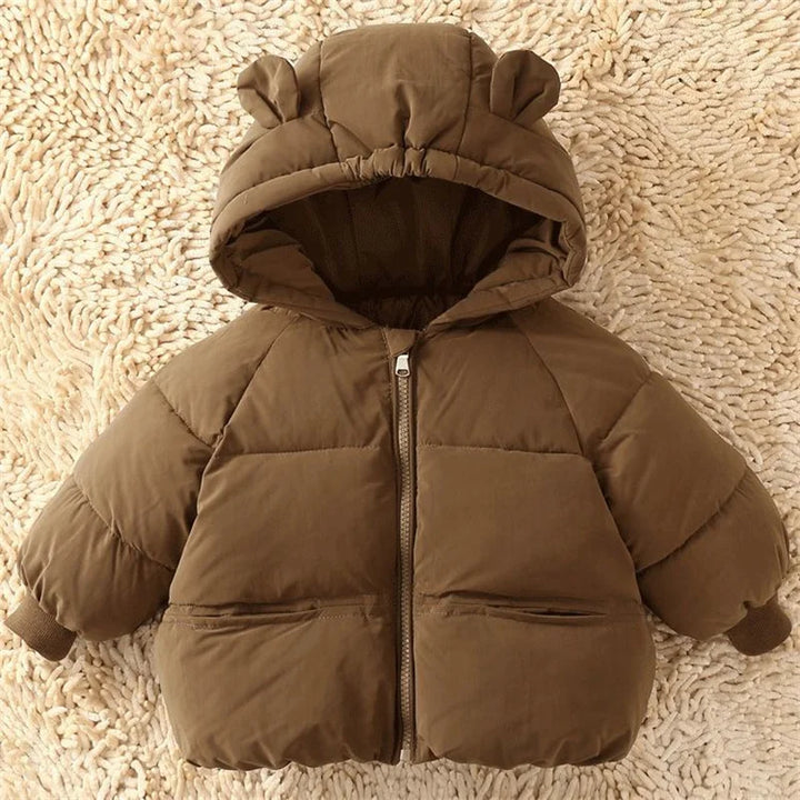 Jackets Kids Warm Hooded Fashion Outerwear