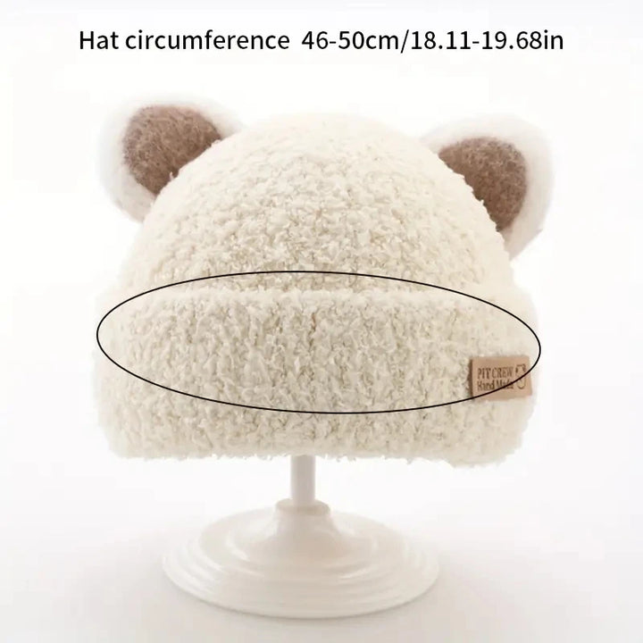 Baby Boy Beanie Protect Neck Bear Windproof Winter